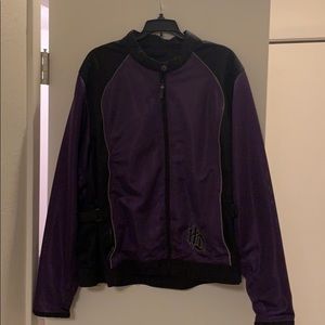 Harley-Davidson Purple Black Mesh Riding Jacket